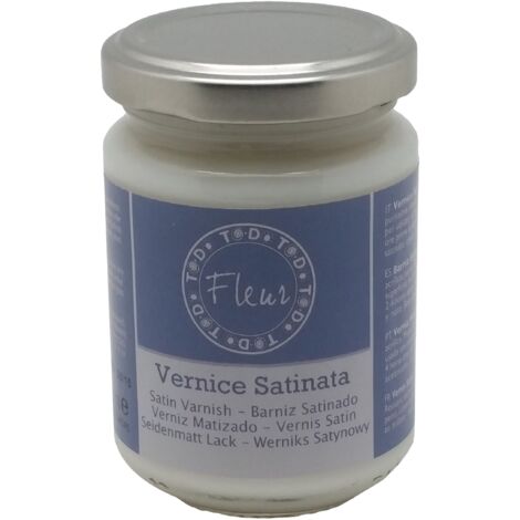 Vernice di Finitura Fleur Protezione Finale Trasparente Opaca Lucida Satinata - Finitura: Satinata - Formato: 130 ml