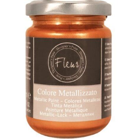 Vernice Metallizzata Fleur Colore Metallico ad Acqua Interno Esterno - Colore: Copper Club