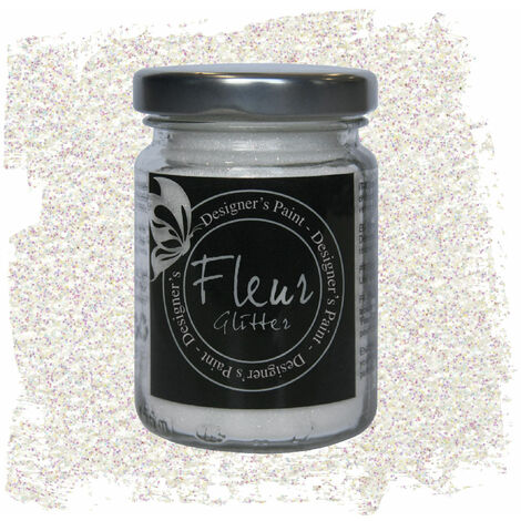Glitter in Polvere Fleur per Pittura Vernici Decorazioni 90 gr - Colore: White Rainbow