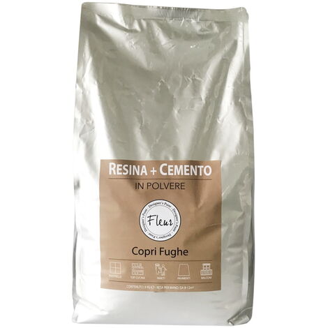 Resina Cemento Copertura Fughe Piastrelle Pavimento in Povlere 8 Kg Fleur