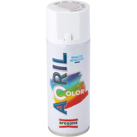 Bomboletta spray smalto acrilico acrilcolor 3957 grigio chiaro ral 7035 arexons (1/4)