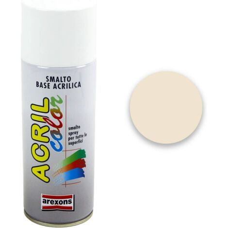 Bomboletta spray smalto acrilico acrilcolor 3932 bianco perla ral 1013 arexons