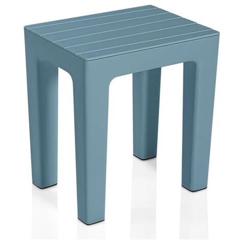 SGABELLO WOODY 38X29XH41CM BLU PASTELLO