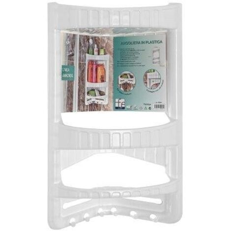 ANGOLIERA IN PLASTICA 3 RIPIANI BIANCO