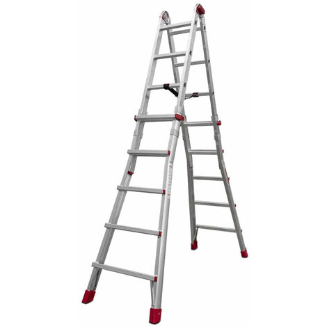 Scala Telescopica in Alluminio Super Teles Professionale - Formato: 12+12 gradini