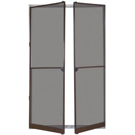 Zanzariera Priscilla per Porta a Doppio Battente Riducibile in Alluminio - Colore: Bianco Ral 9016