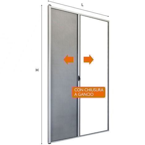Zanzariera a Rullo per Porta Laterale Flash Misure Personalizzabili - Colore: Bronzo