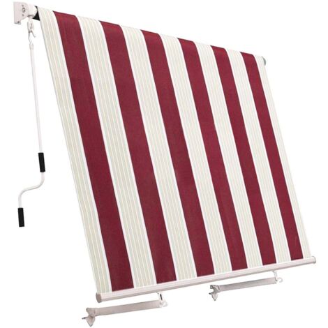 Tenda da Sole per Balcone a Caduta Eco Sangiorgio - Colore: Rigato Beige - Formato: 3 x 2.50 m