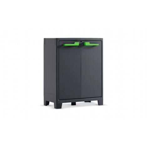 Armadietto Basso da Esterno in Plastica Grigio Moby XL Keter (1/5)