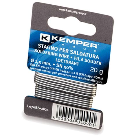 Stagno per Saldatura in Filo con Anima Dissodante Kemper 20 Gr