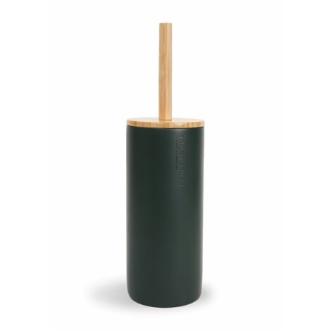 Set da bagno 4 pezzi in resina colore Nero oro -Basic portasapone