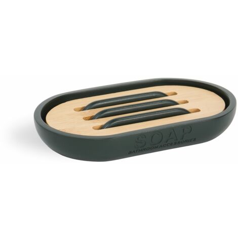 Porta Sapone Verde in Bambù Accessori Bagno Annika (1/3)