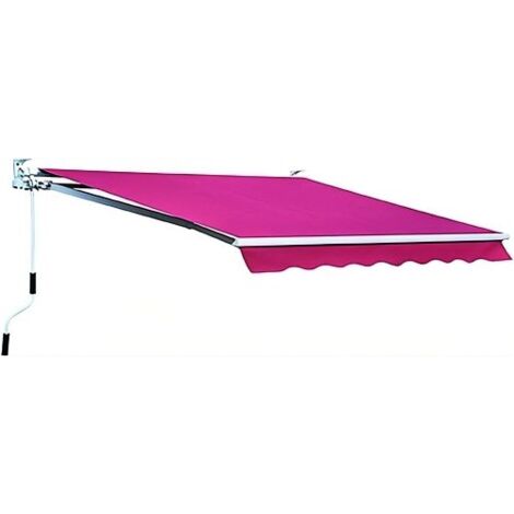 Tenda da sole avvolgibile 300x200 cm a barra quadra con rullo in alluminio -Verde