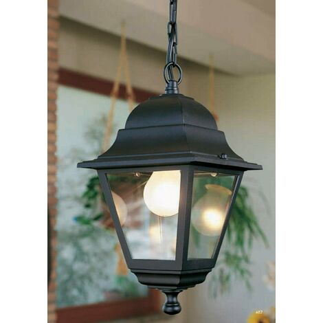 Lanterna a Sospensione Applique Esterno Lampada Bianca Illuminazione Old Sovil - Colore: Bianco Argento