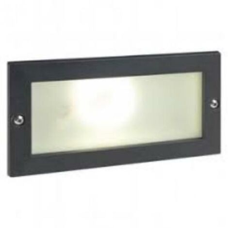 Segnapasso Esterno Incasso Aperto Escape Alluminio E Vetro Nero Led 10W 4000K (1/10)