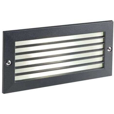 Faretto Segnapassi a Incasso da Esterno a LED 10W da Parete con Griglia Sovil Escape Nero