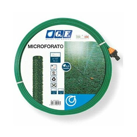 Tubo Irrorante Microforato a Tre canali Giardino Orto Irrigazione 7,5 o 15 mt GF - Dimensione: 15 mt
