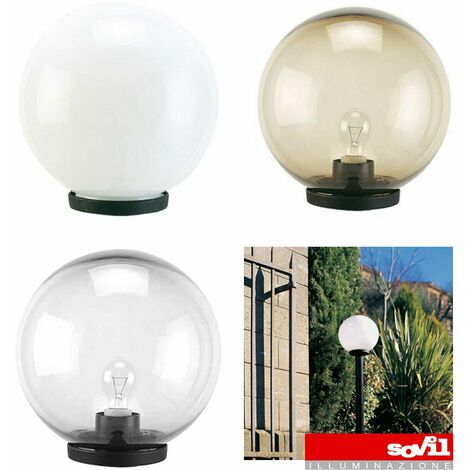 Globo Esterni cm 25 Trasparente Sovil