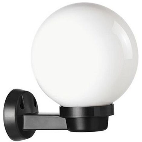 Applique a Braccio Sfera Lampada da Parete Esterno Globo Ø 20 Giardino Sovil - Colore: Opale
