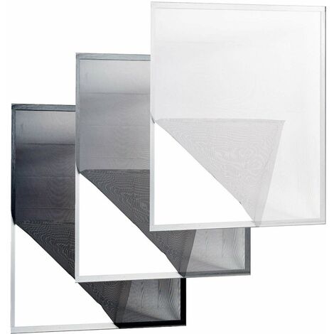 Zanzariera a Strappo Adesiva Misure Riducibili Bianca Nera Grigia - Dimensione: 150 x 180 - Colore Zanzariera: Grigio