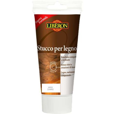 Stucco per Legno ad Acqua Restauro Riparazione Mobili Graffi Fori Buchi Liberon - Colore: Noce chiaro - Formato: 150 gr