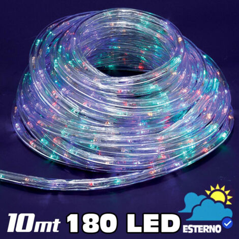 Catena Di Luci LED A Corrente Ad Alta Luminosità Per Albero Di Natale Blu Filo Trasparente
