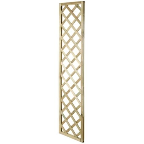 Grigliato in legno rettangolare 40x180 cm – Rete metallica rigida – Per giardini e recinzioni – Resistente agli agenti atmosferici – Biacchi (1/5)
