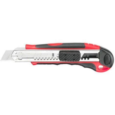 Taglierino Cutter Professionale 9 o 18 mm + Lame Ricambio Ergonomico Masidef - Formato: 18 mm (1/4)