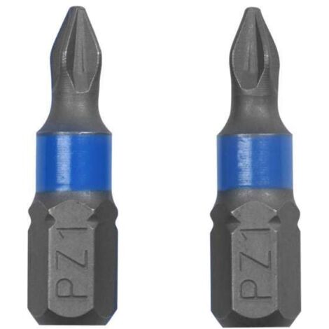 Inserti Avvitatore a Croce Bit Pozidriv PZ 1 2 3 Punte Cacciavite 25 mm Masidef - Formato: PZ 1 - 2 Pezzi (1/2)