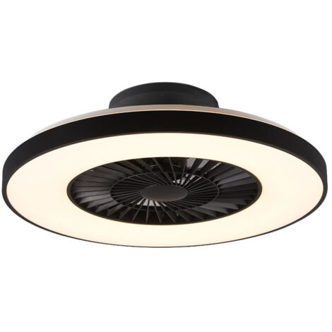 Ventilatore a soffitto Senza Pale con Led Nero 40W Halmstadt GD Trio (1/5)