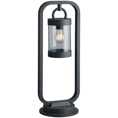 Lampione Esterno Led Giardino Sensore Lanterna Antracite 60cm Sambesi GD Trio