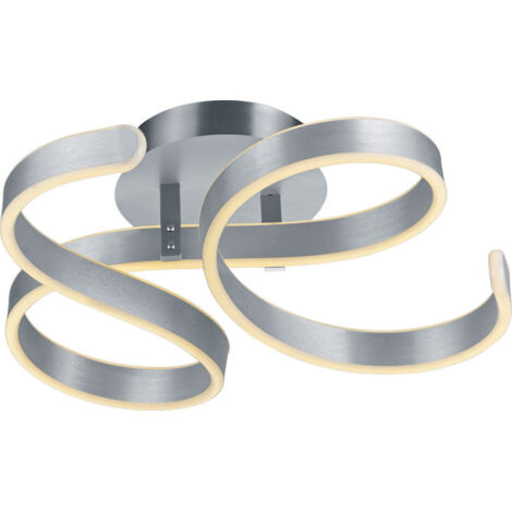 Plafoniera Soffitto Led Moderna 40W Dimmer Vortici Alluminio Francis GD Trio (1/5)