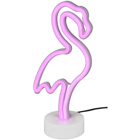 Lampada Tavolo Led Cigno Rosa 1,8W Flamingo GD Trio (1/5)