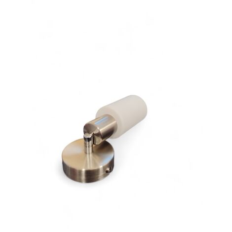 Faretto Spot Orientrabile 28W Acciaio Vetro Cilindro Bianco Mars GD Trio (1/3)