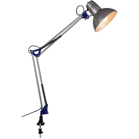 Lampada Scrivania a Morsetto Pinza Architetto Design Alluminio Tajo GD Trio