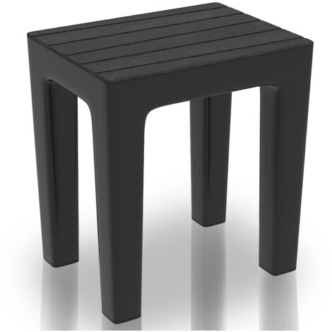 Sgabello Feridras serie woody nero