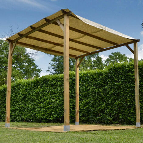 VERDELOOK Gazebo Pergola Legno 3x3