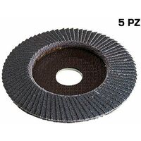 Disco Abrasivo Lamellare Lamelle per Smerigliatrice Grana 40 60 80 Wolfcraft - Grana: 40