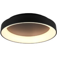 Plafoniera Led Interno Moderna Dimmer Nero Opaco Telecomando Girona GD Trio
