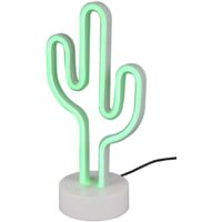 Lampada Tavolo Scrivania Giovanile Moderna Led Verde Cactus GD Trio