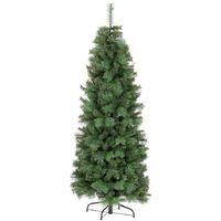 Albero di Natale Artificiale Slim Stretto Piccolo Verde Folto Alleghe 210 cm