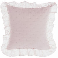 Cuscino Cuore Decorativo in Velluto con Gale Shabby Chic Romantico