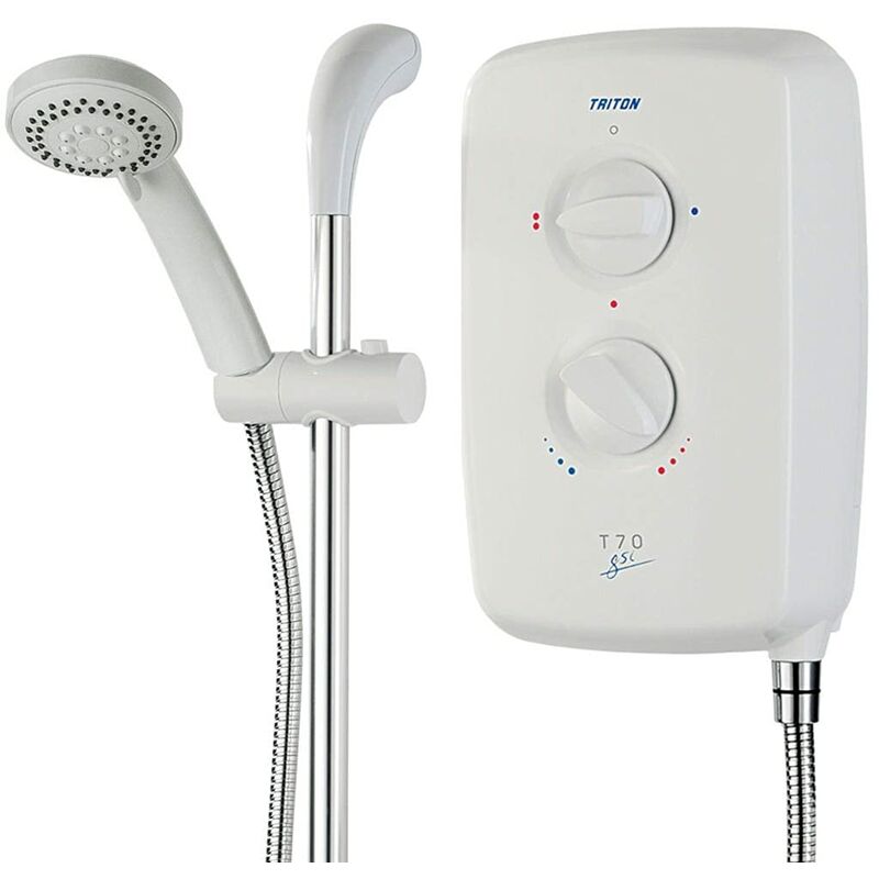 Kohler Mira – doccia elettrica 10,8 KW avviamento cromato, bianco,  1.1788.010