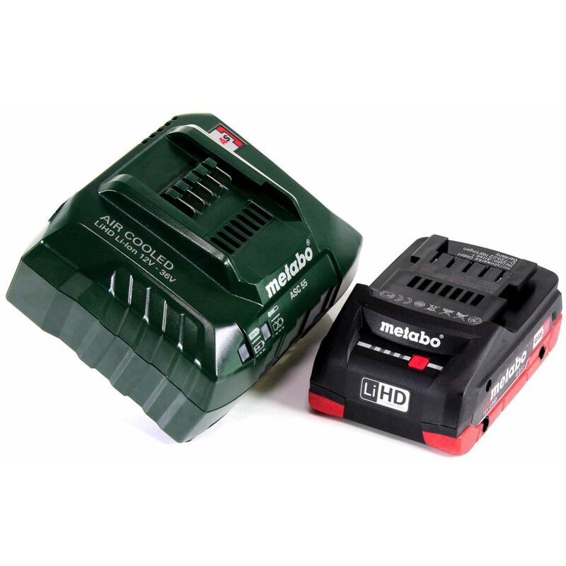 Alimentatore 18V METABO 3 Batt. 4,0 Ah LiHD + Caric. ASC 55 +