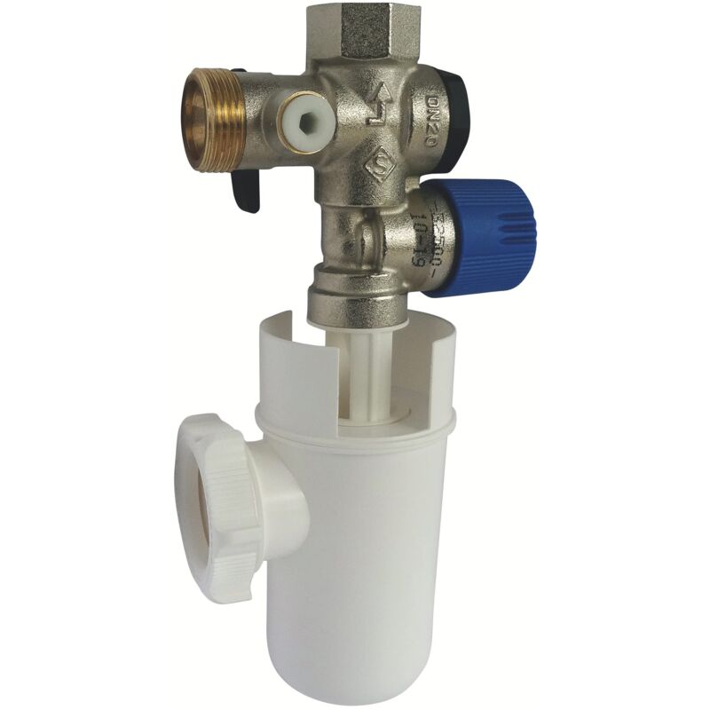 Kit Sicurezza Termico SOMATHERM FOR YOU – Gruppo NF 20/27 (3/4″) Con Sifone Per Scaldacqua, Ottone, Pressione 7 Bar