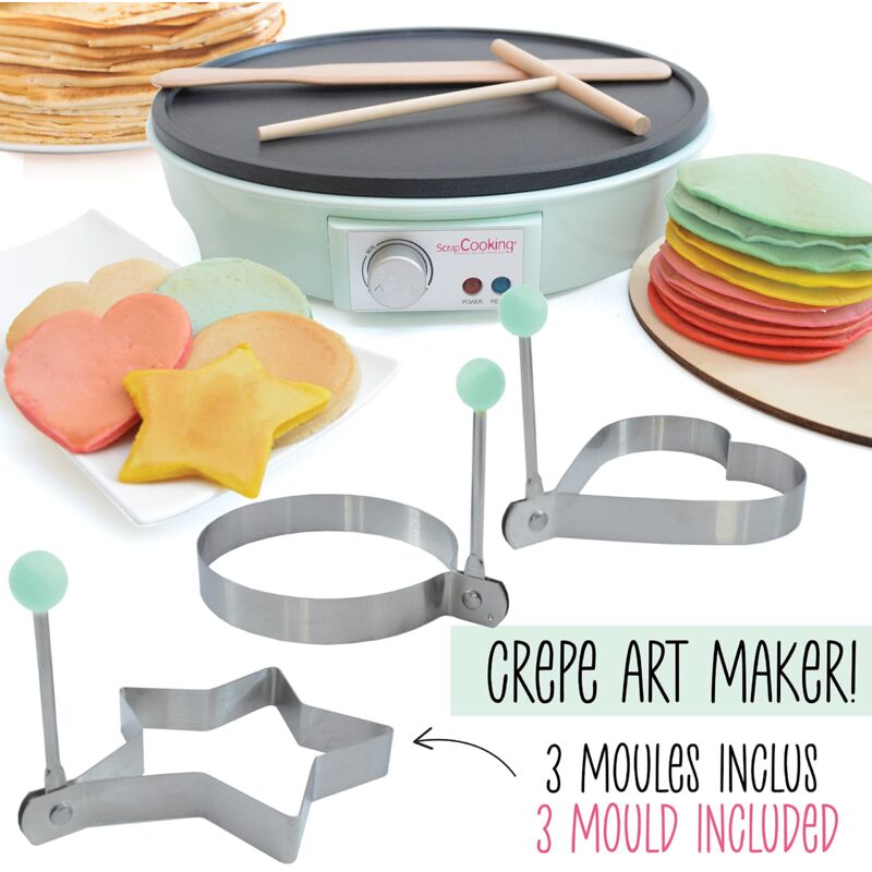 Macchina Per Crepes ScrapCooking - Crepes Factory Con Accessori Per Crepe Art