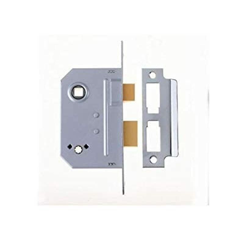 Mortasa Serratura Nichelata TML125N - 63mm, Per Porte Interne, Con Piastra E Viti - Foto 4