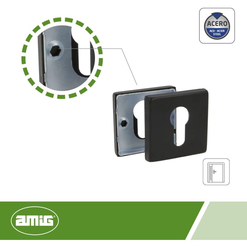 Maniglione Quadro Inclinato In Acciaio Inox Satinato - Lunghezza 500 Mm, Interasse 300 Mm | Per Porte Interne Ed Esterne - Foto 6