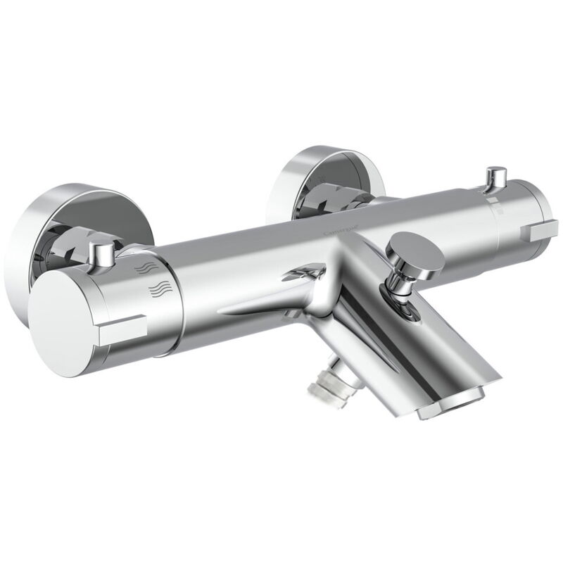 Miscelatore Termostatico Per Vasca SCH&Uuml;TTE LONDON - Con Protezione Antiscottatura A 38&deg;C, Cromato