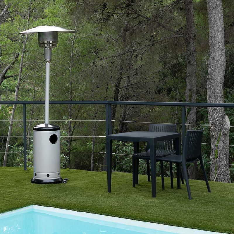 PiuShopping  Fungo Riscaldante per Esterno a Gas da Giardino, Stufa  Elettrica Infrarossi con Ruote, 13 KW, 25 mq (Bianco) : : Giardino  e giardinaggio